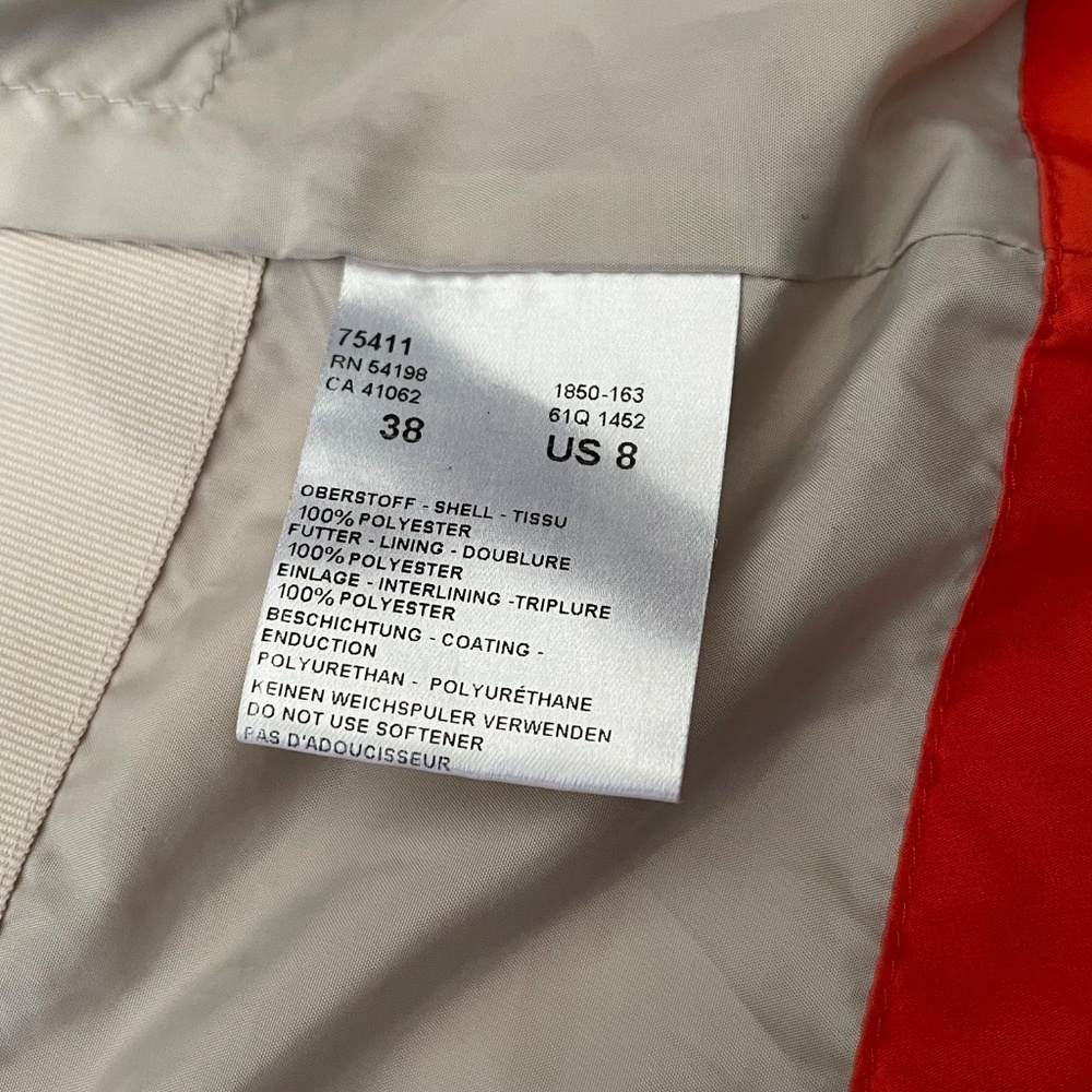 Bogner Quilted Golf Vest Coral Orange Size 8 - Picture 7 of 11
